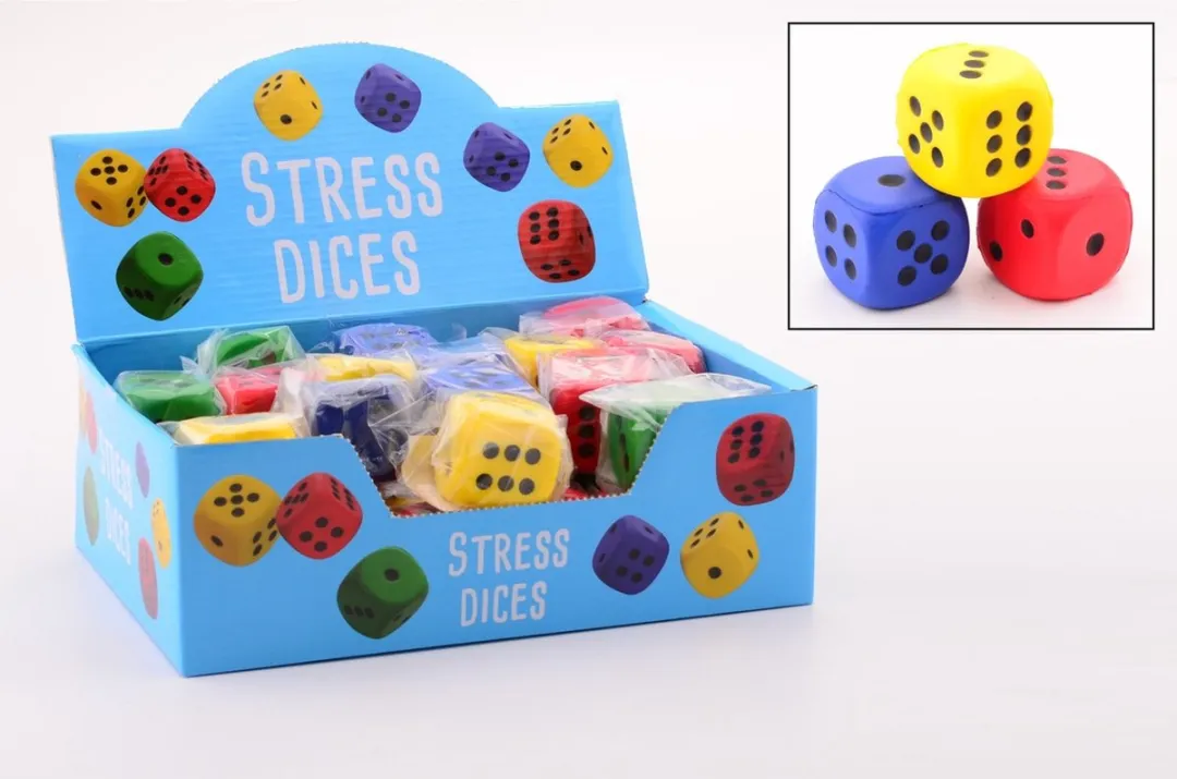 HOT Sports Stress Dobbelstenen Set 3 Stuks 4cm