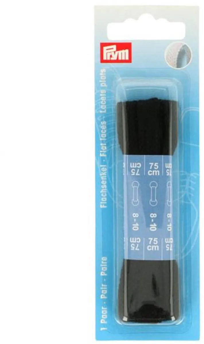 Prym Platte Veters 750mm - Zwart
