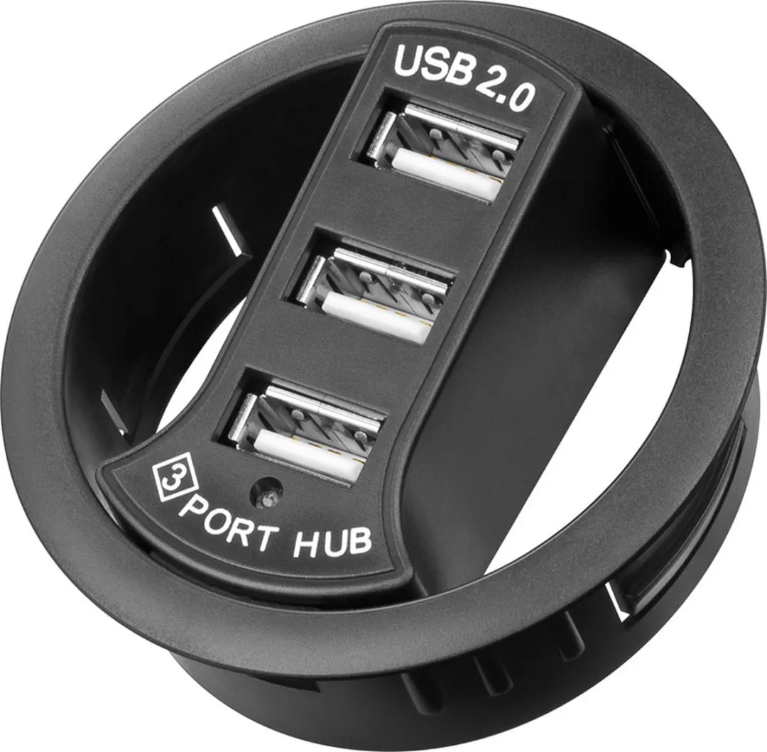 Goobay 93893 USB Hub 3 Poorten