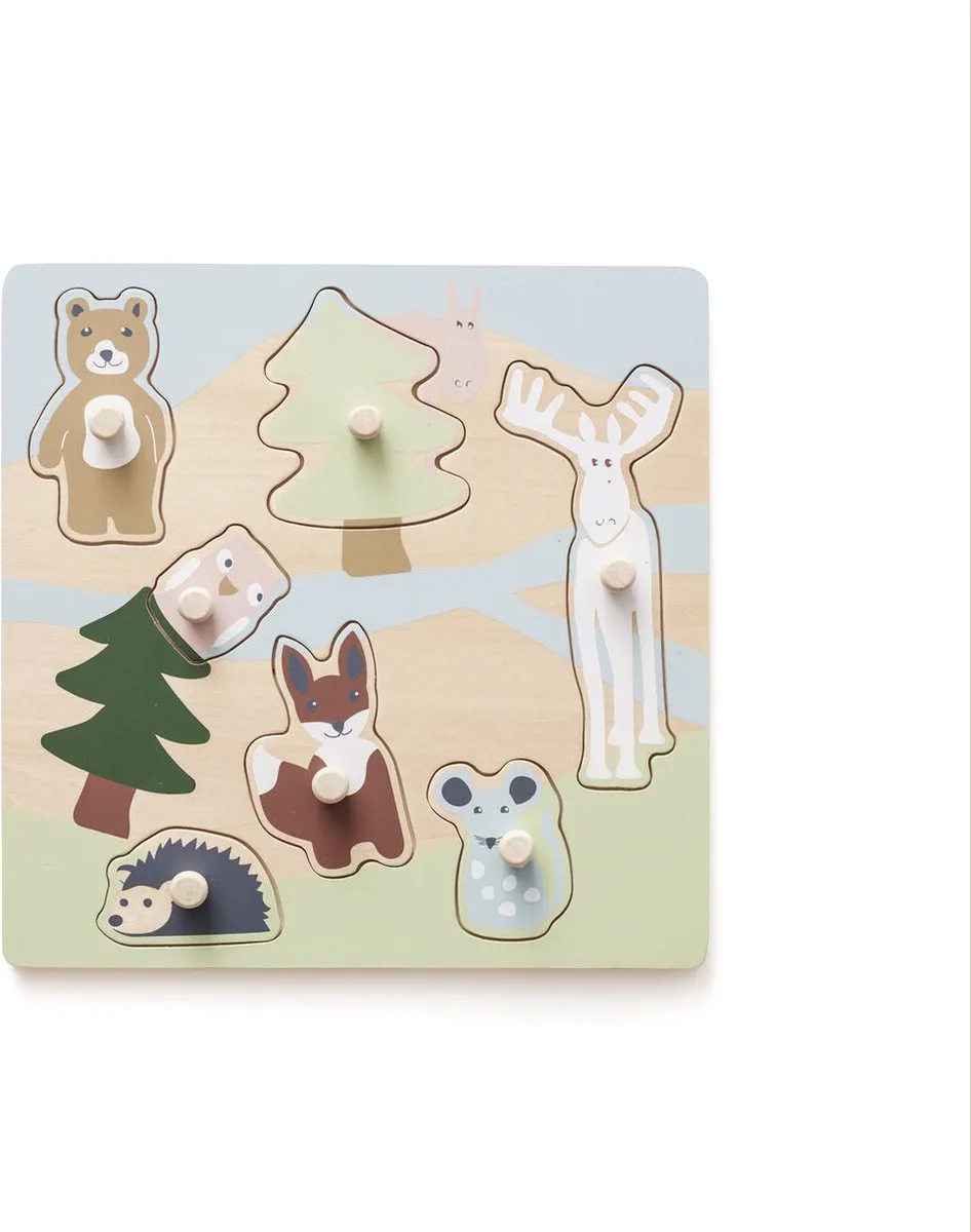 Kids Concept Edvin Houten Inlegpuzzel 7-delig