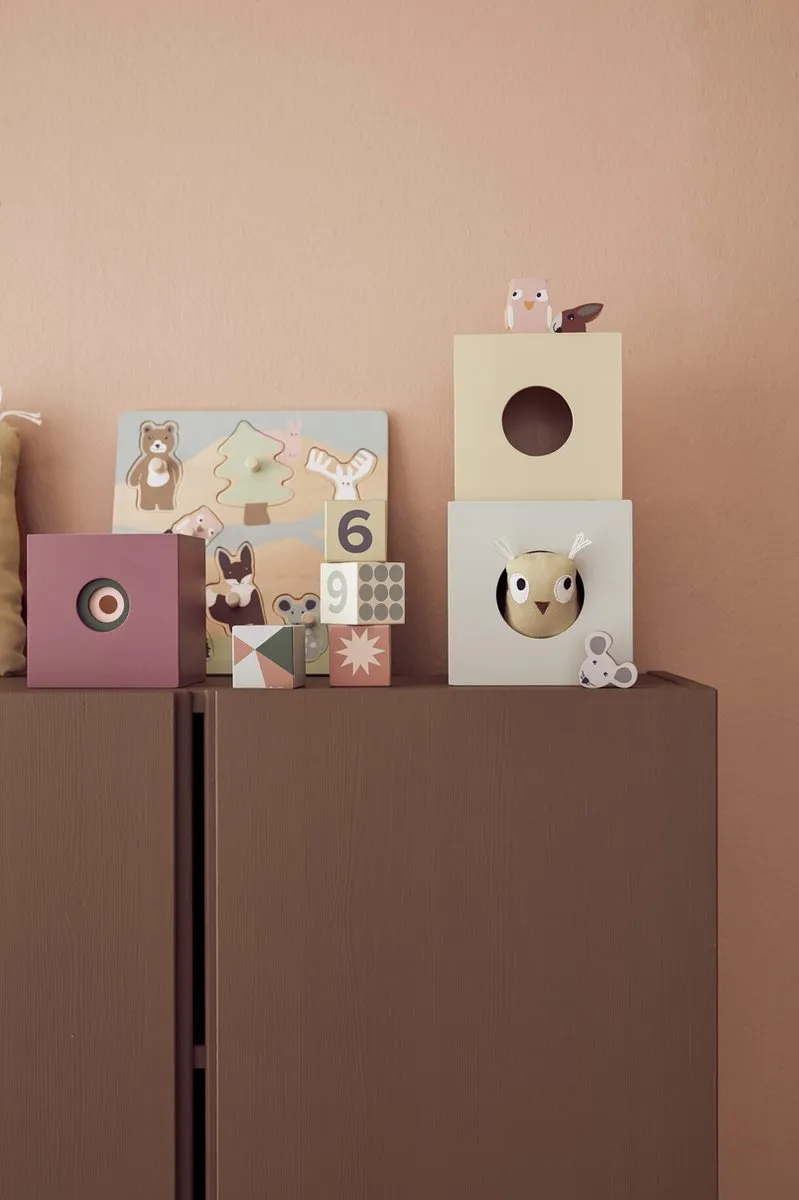 Kids Concept Edvin Houten Inlegpuzzel 7-delig - Multicolor