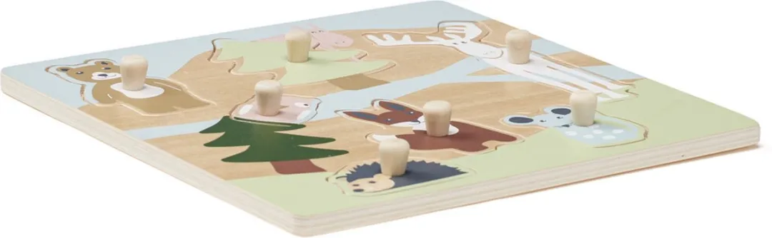 Kids Concept Edvin Houten Inlegpuzzel 7-delig - Multicolor