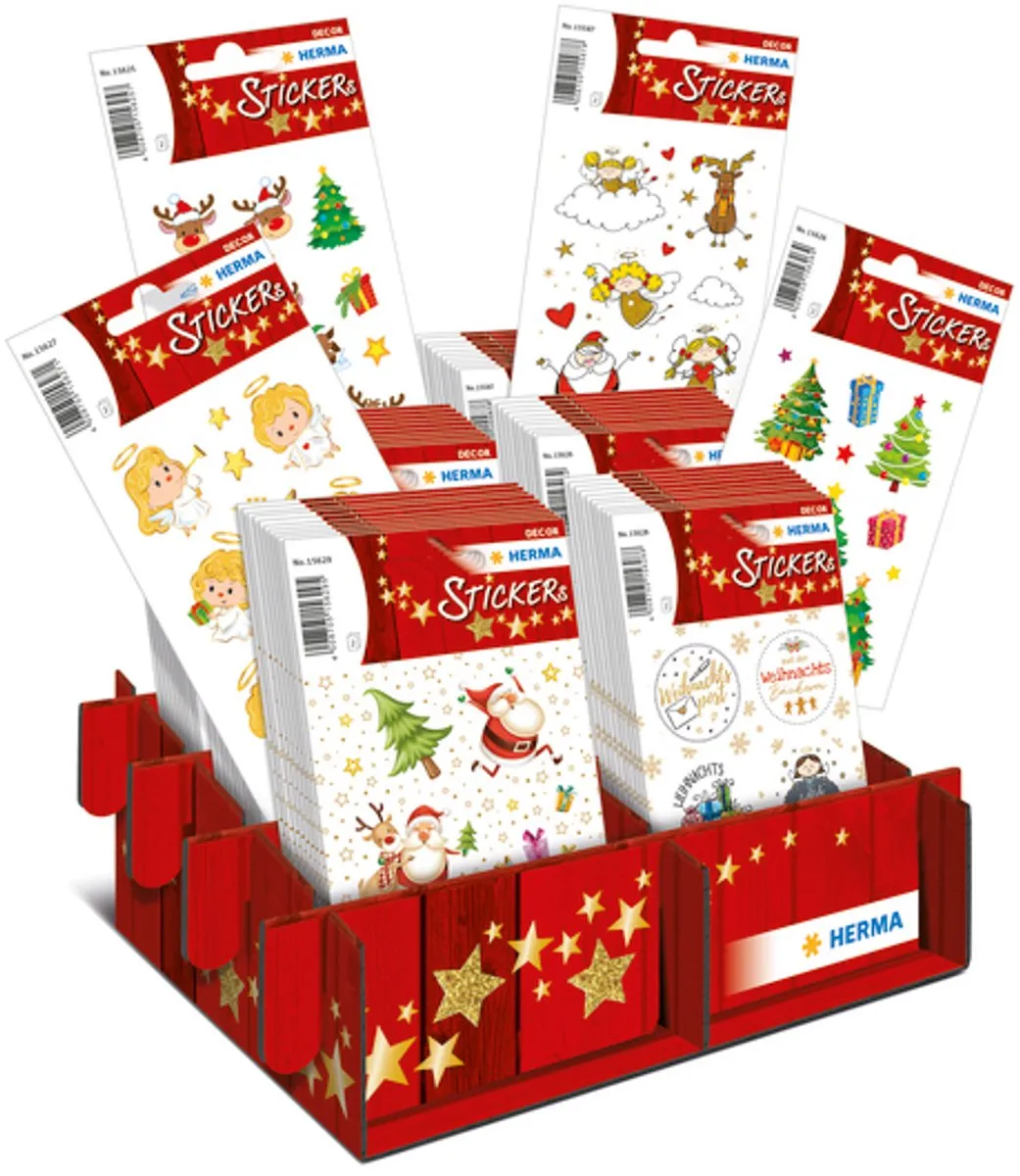 Herma Kerstdecoratie Stickers 'Glinsterende Kersttijd'