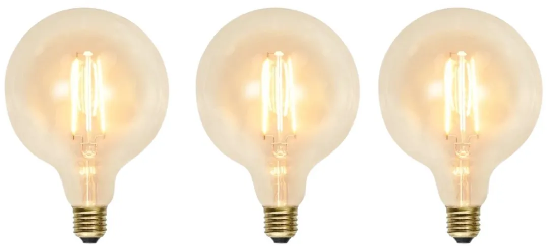 Star Trading G125 Globelamp E27 2.3W Super Warm Wit - 3 Stuks