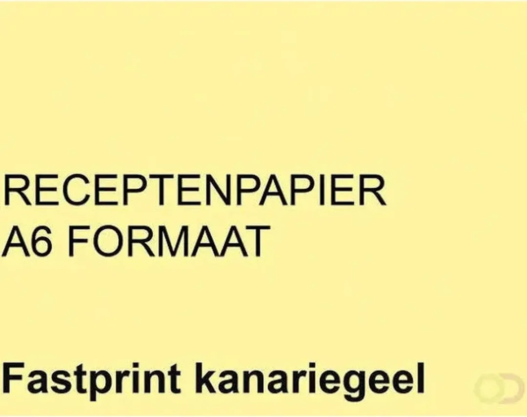 Quantore Receptpapier Fastprint A6 80gr - Kanariegeel - 2000 Vel