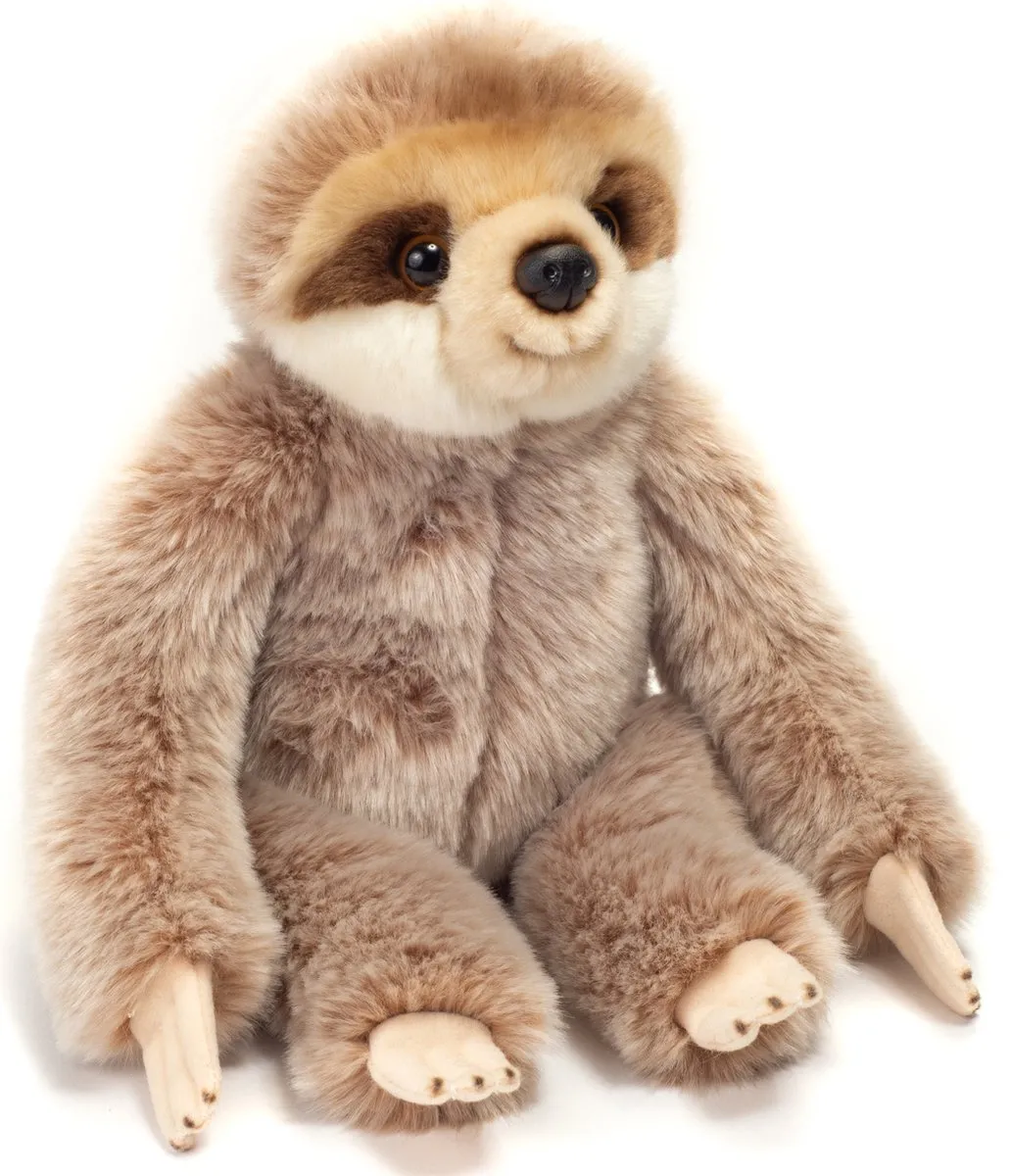 Teddy Hermann Knuffel Luiaard - 22cm - Grijs/Bruin