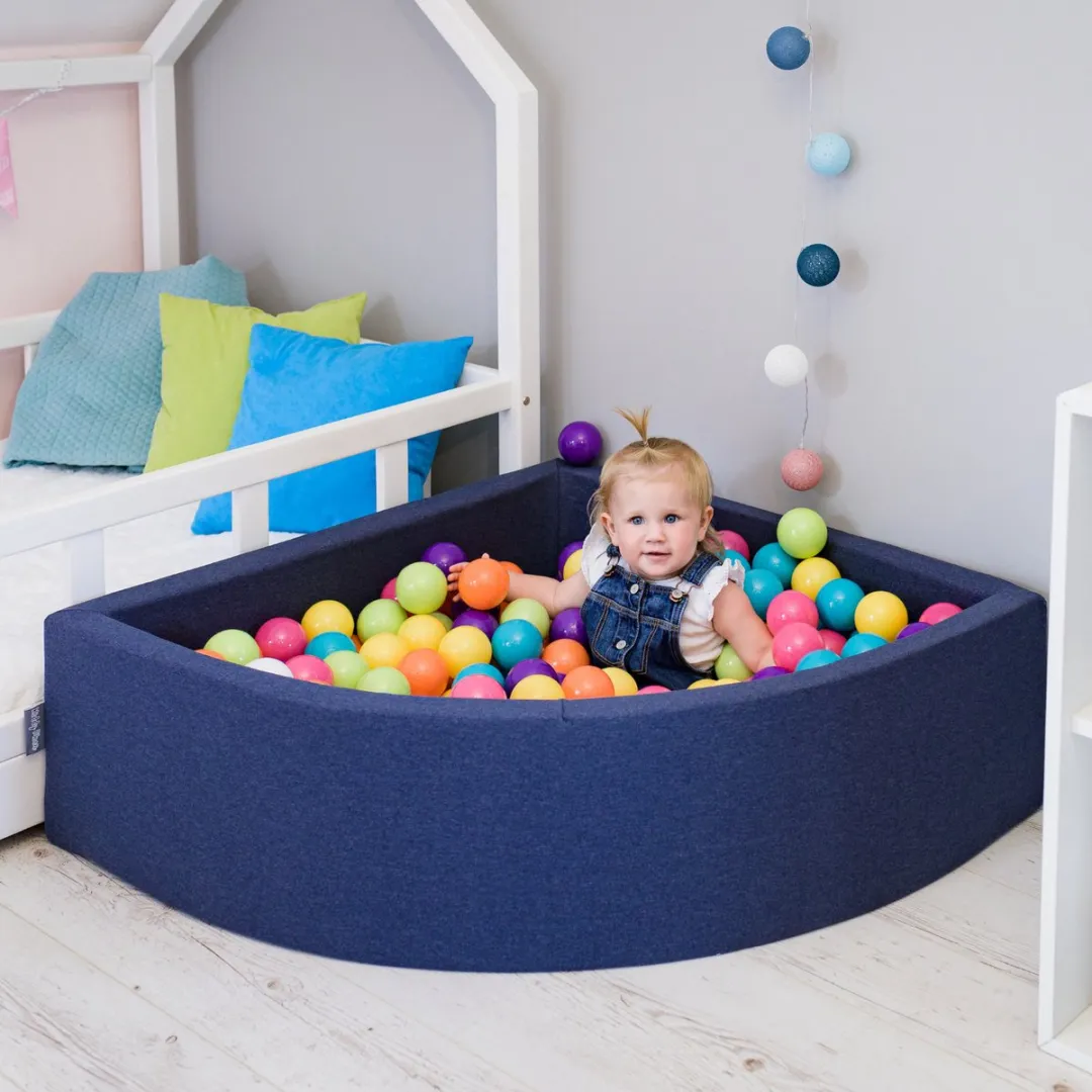 KiddyMoon Ballenbakballen Ø7cm - 100 Stuks - BPA-vrij - Lichtgroen/Geel/Turkoois/Oranje/Donkerroze/Violet