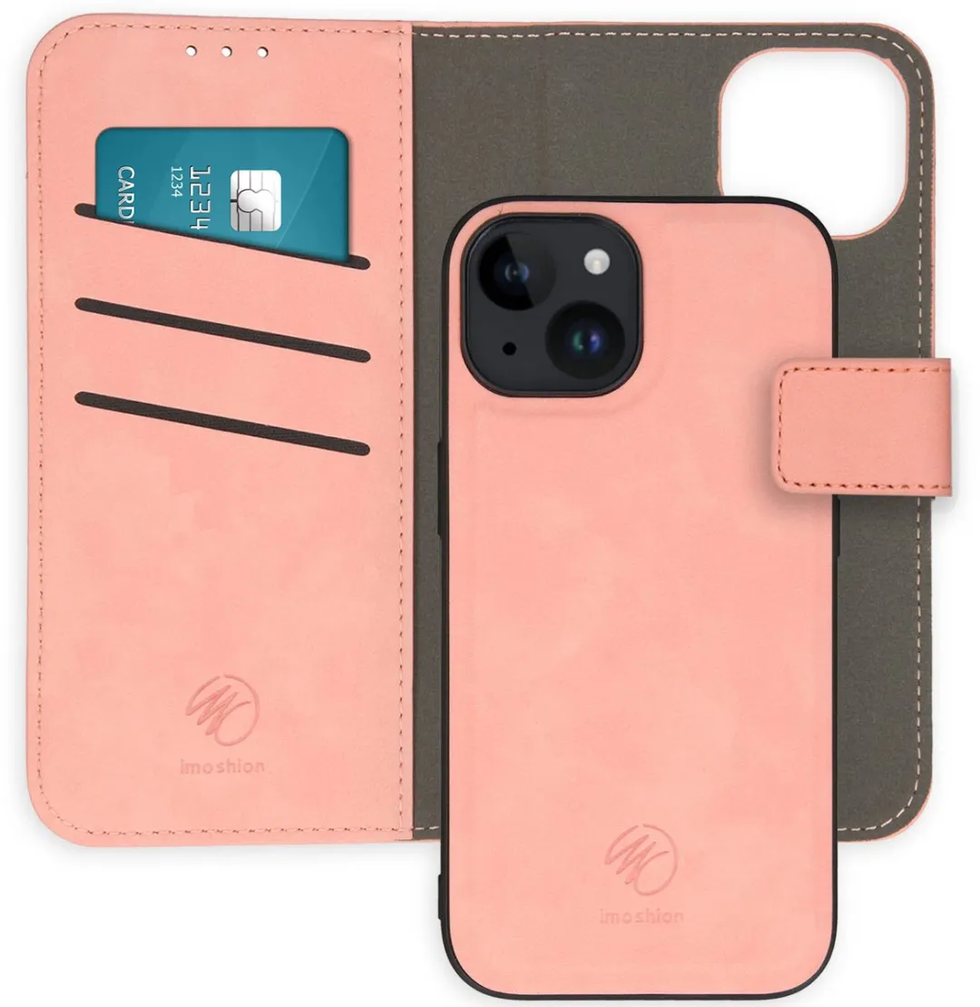 Imoshion iPhone 15 Hoesje 2-in-1 Bookcase Roze