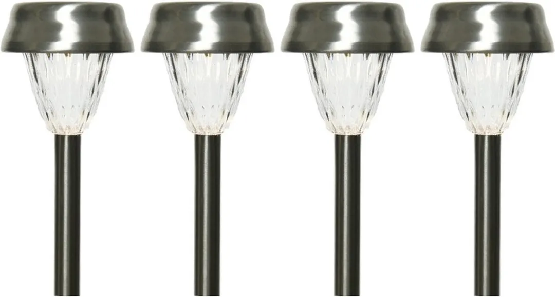 Lumineo Prikspot LED Solarlampen 4 Stuks