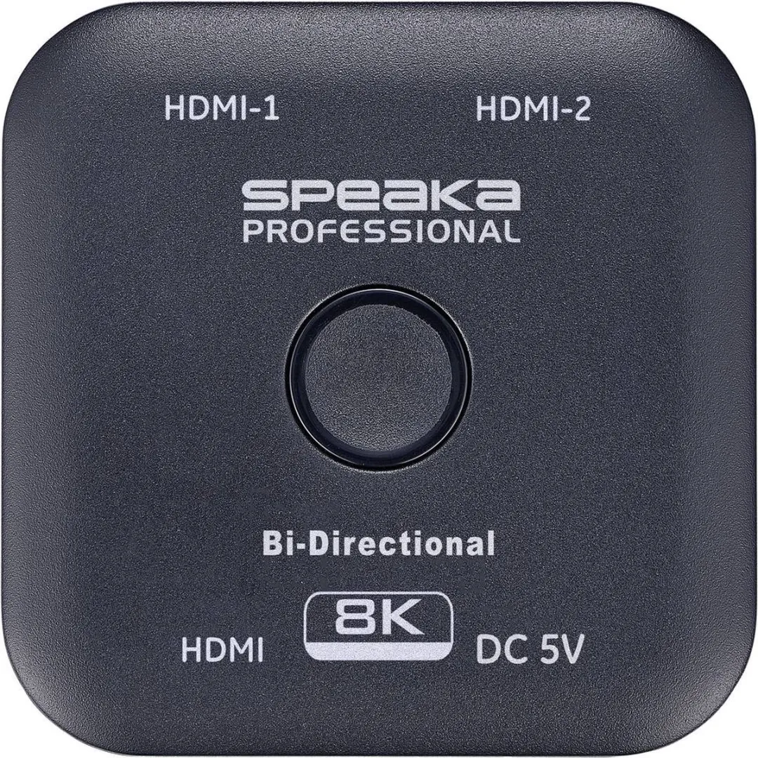SpeaKa Professional SP-11990132 HDMI-Switch 8K 60Hz - Zwart - afbeelding 6 van 6