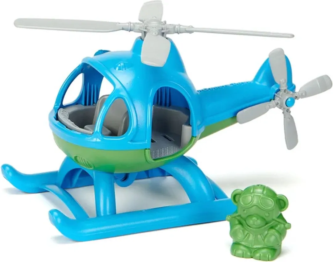 Green Toys Helikopter GTHELB1060 - Blauw - afbeelding 6 van 6