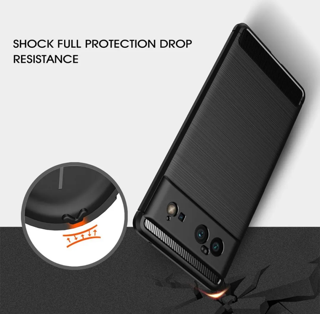 Just in Case Google Pixel 6 Stevig Hoesje - Black