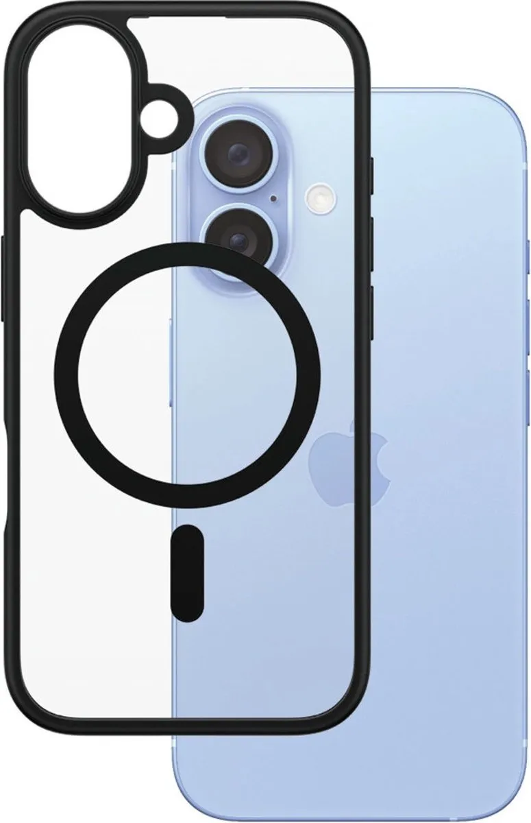PanzerGlass iPhone 16 MagSafe HardCase - Zwart/Transparant - MPN 1301
