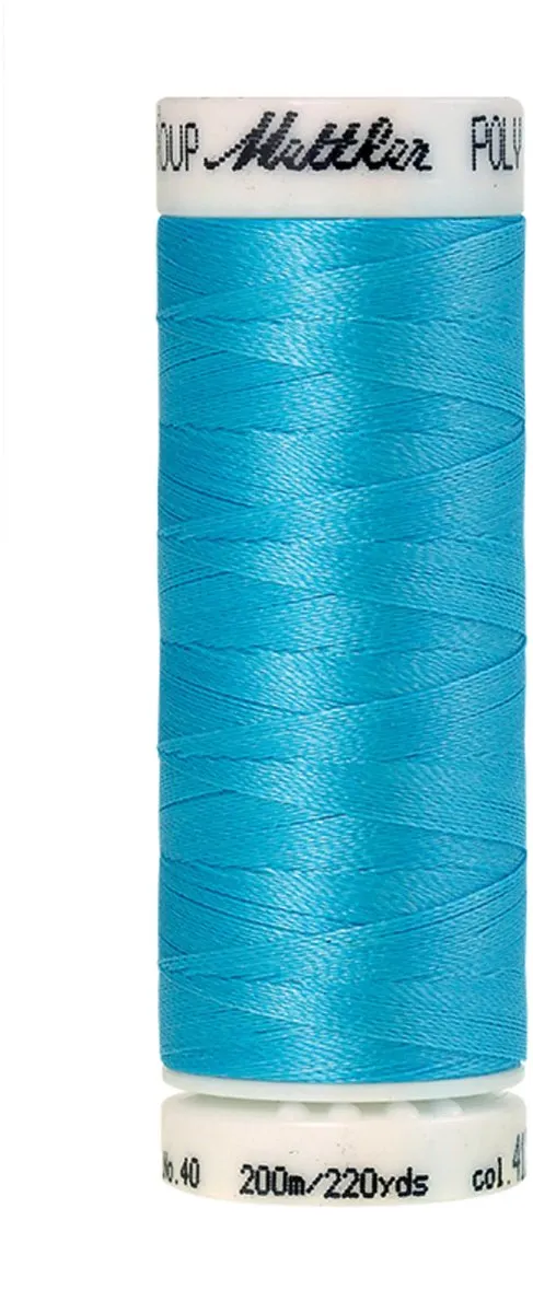 Amann Mettler Polysheen Borduurgaren Blauw 200m