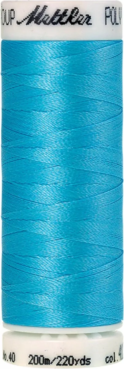 Amann Mettler Polysheen Borduurgaren Blauw 200m