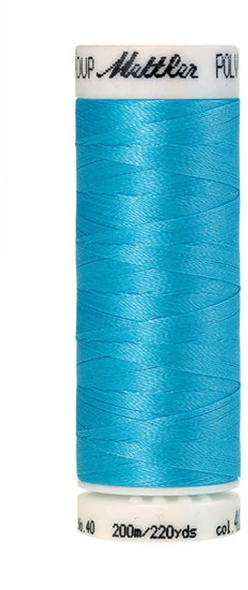 Amann Mettler Polysheen Borduurgaren Blauw 200m