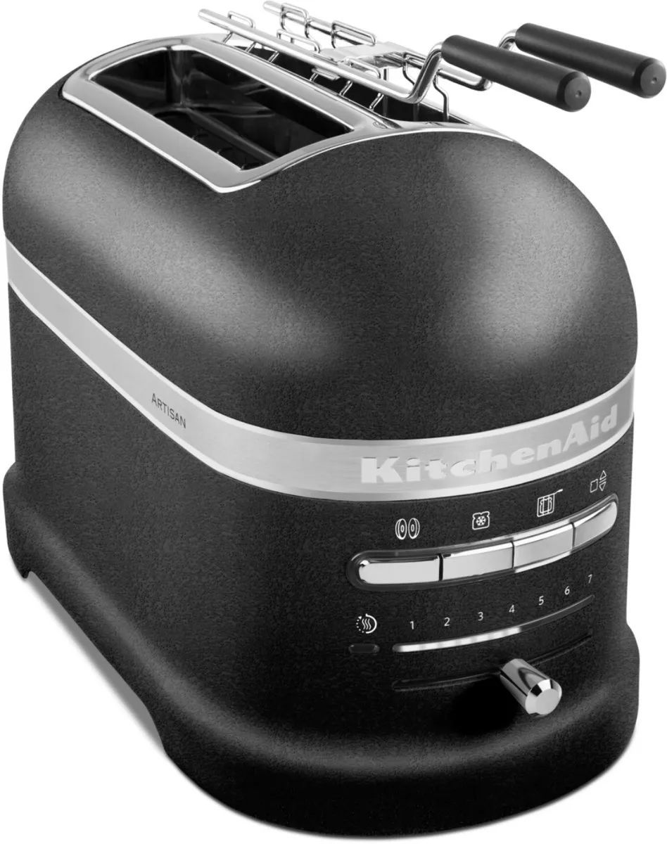 KitchenAid Artisan 5KMT2204EBK Broodrooster 2 Sleuven - 1250W - Zwart