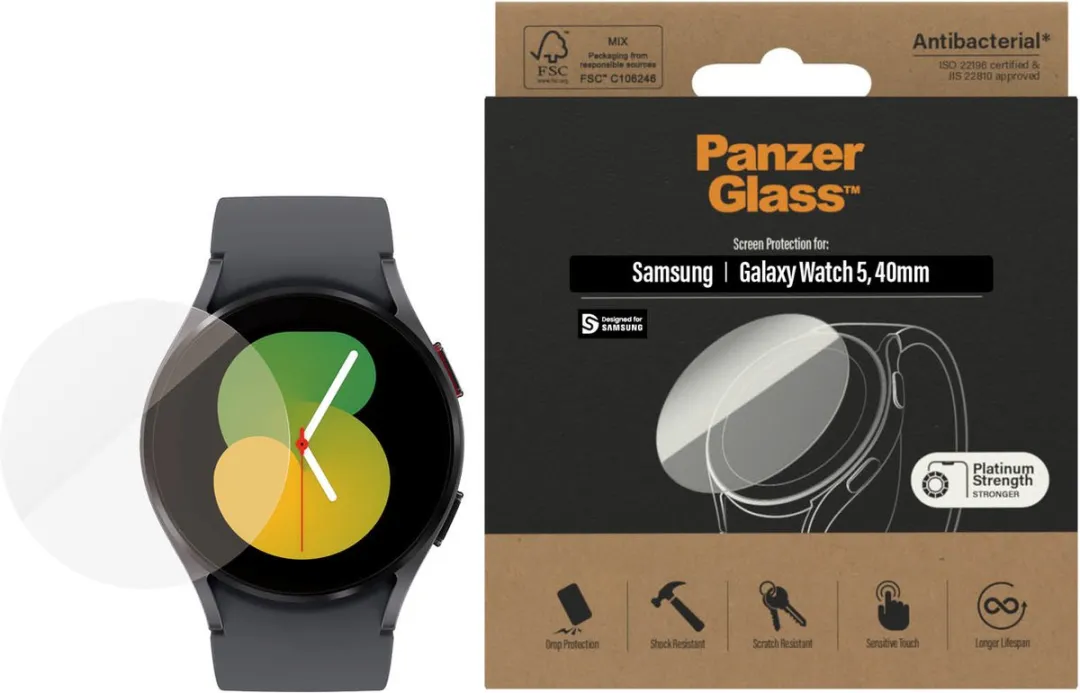 PanzerGlass Full Body Protector Samsung Galaxy Watch 5 - 40mm Transparant - afbeelding 3 van 3