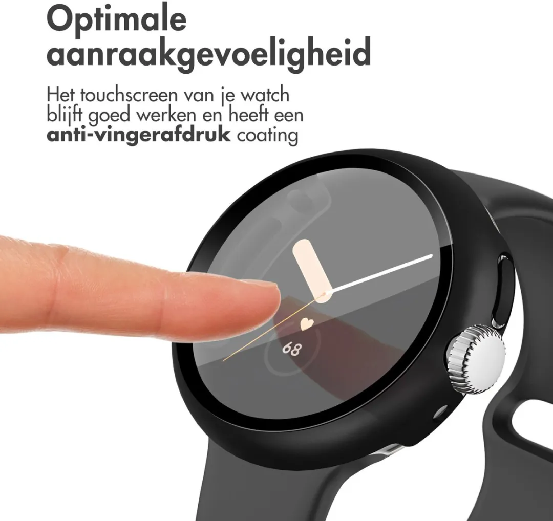 Imoshion Screen Protector Google Pixel Watch 3/4 45mm - Zwart