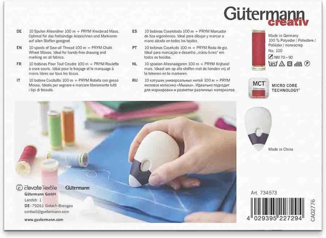 Gutermann Allesnaaigarenset - 10 Kleuren 10x100m - afbeelding 6 van 6