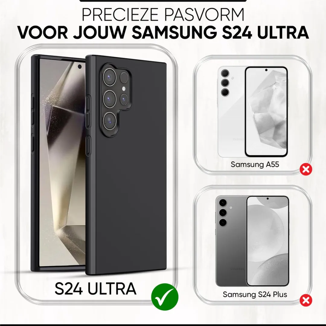 NUVEX Hoesje Samsung Galaxy S24 Ultra 8721082980968 - Zwart