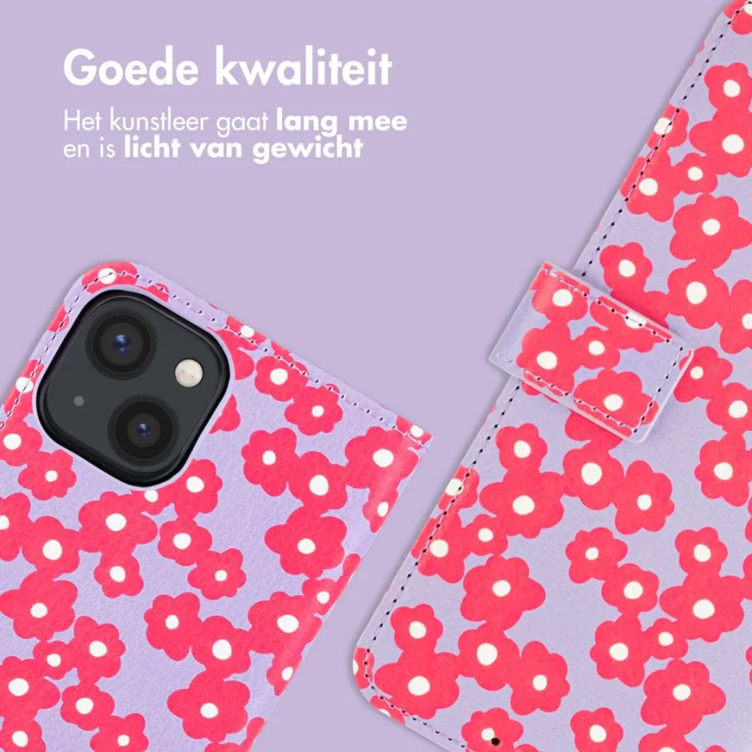 Imoshion iPhone 13 Hoesje Dusty Rose Blossoms - 3 Pasjes