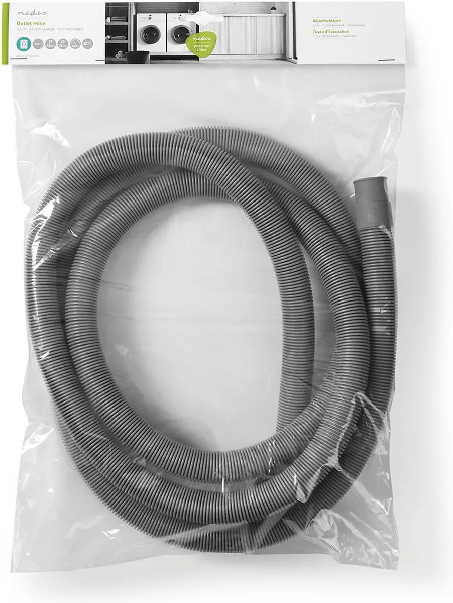 Nedis WAOH2219SHP25 Afvoerslang 2.5m - Grijs
