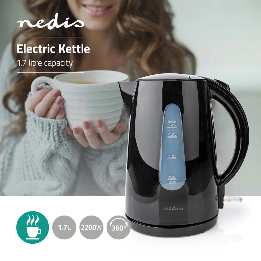 Nedis KAWK130EBK Waterkoker 1.7L - Zwart