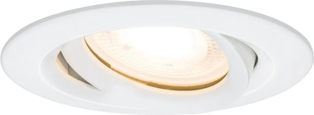 Paulmann LED-inbouwlamp Nova Coin 6W 470lm 2700K - 84mm Wit mat