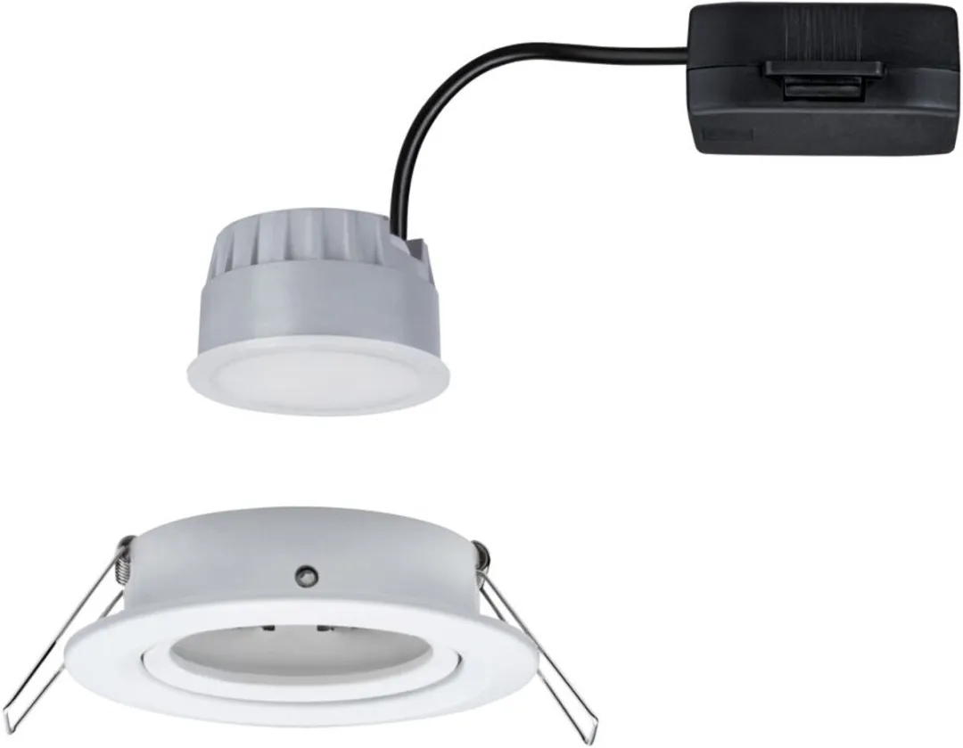 Paulmann LED-inbouwlamp Nova Coin 6W 470lm 2700K - 84mm Wit mat