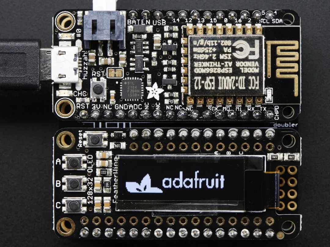 Adafruit FeatherWing OLED 128x32 - Meerkleurig - afbeelding 6 van 6