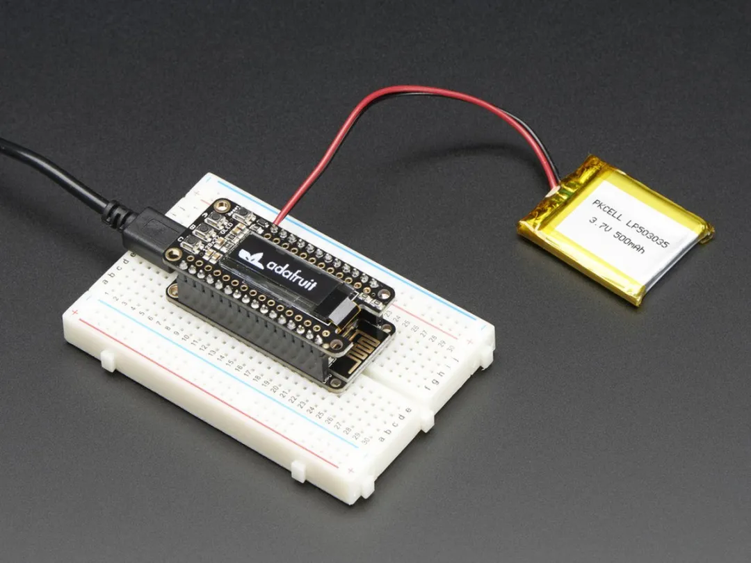 Adafruit FeatherWing OLED 128x32 - Meerkleurig