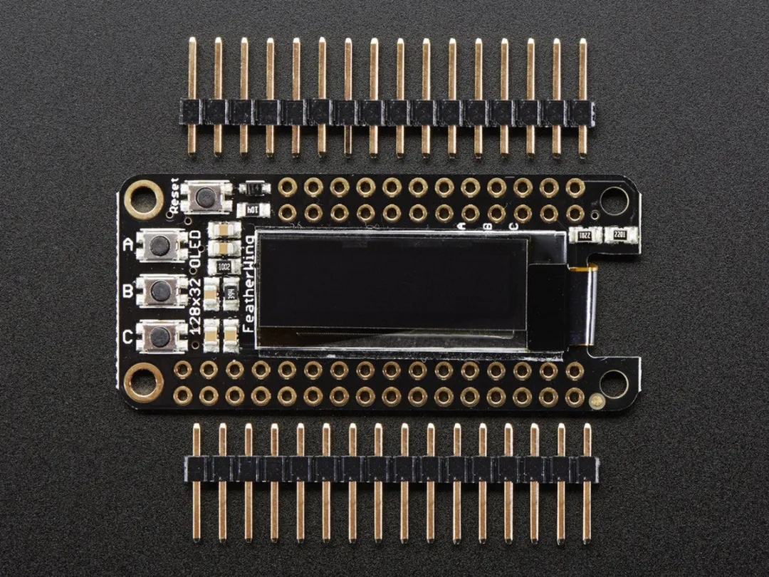 Adafruit FeatherWing OLED 128x32 - Meerkleurig
