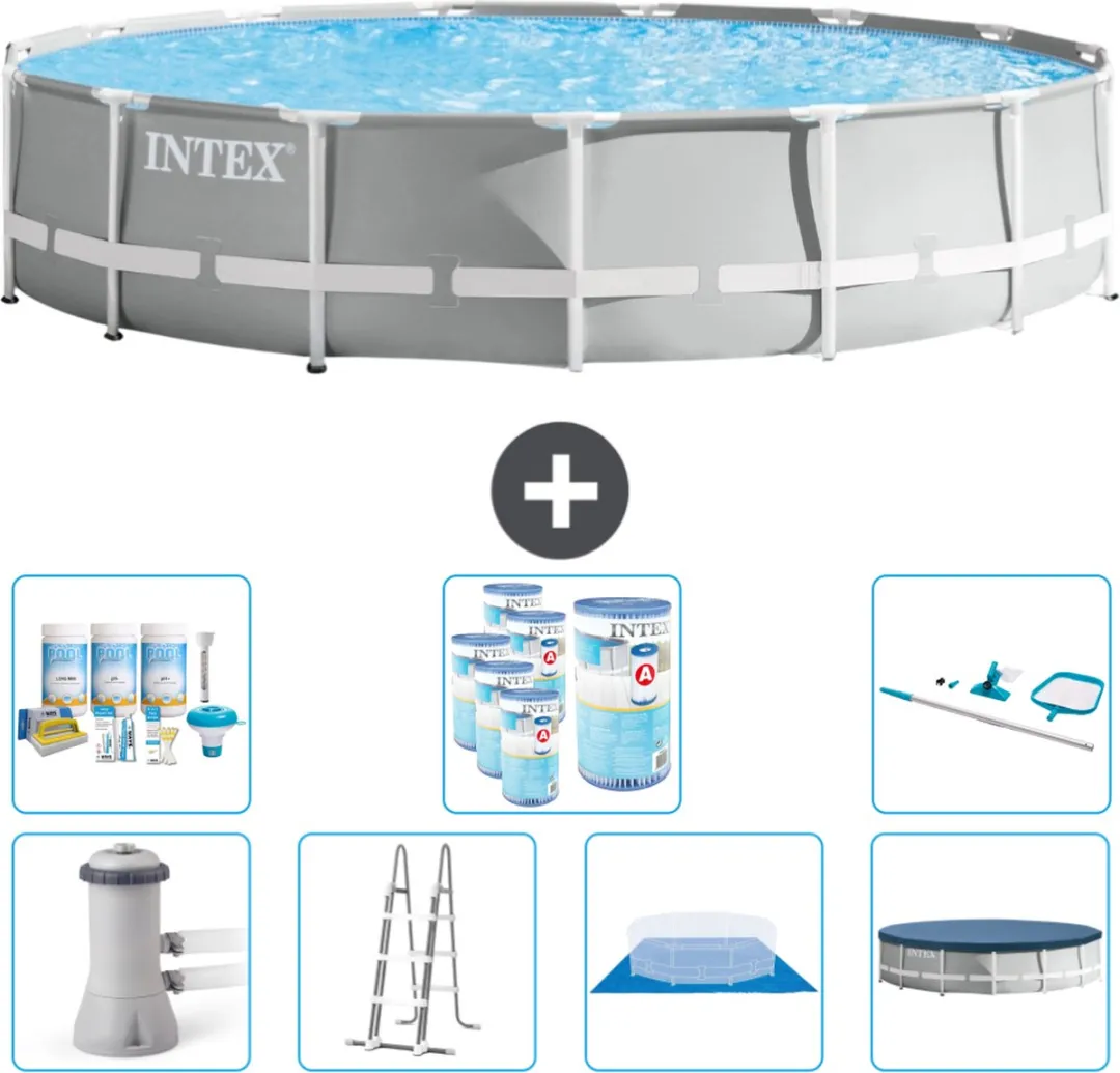 Intex Rond Prism Frame Zwembad 457x107cm