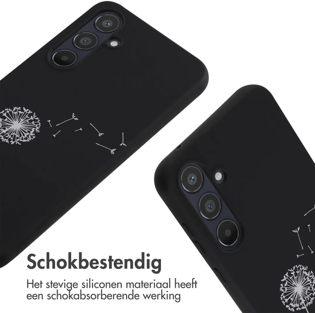Imoshion Hoesje Samsung Galaxy A55 - Siliconen Dandelion Black