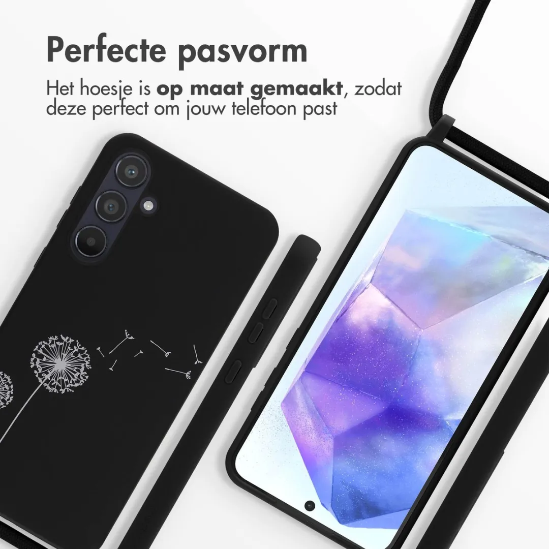 Imoshion Hoesje Samsung Galaxy A55 - Siliconen Dandelion Black - afbeelding 6 van 6