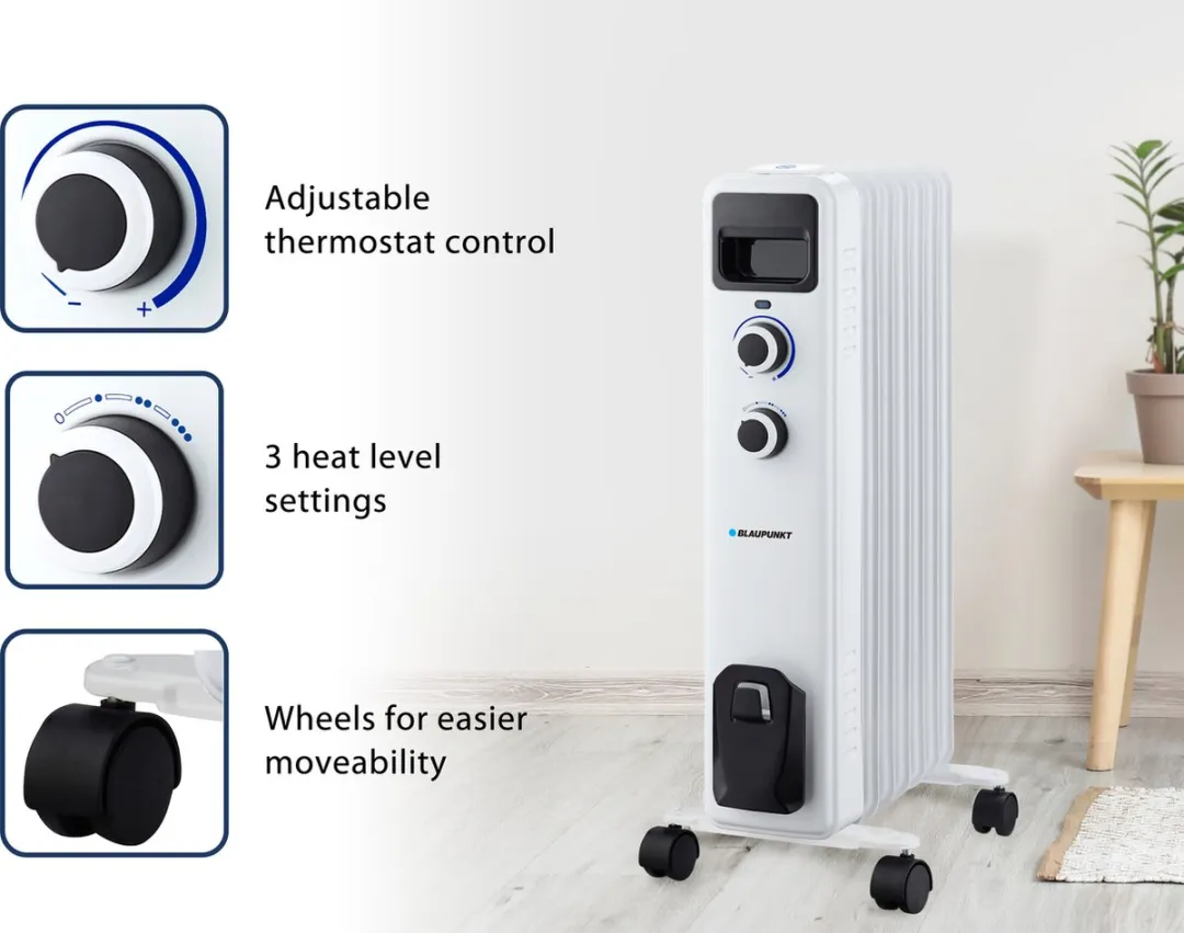 Blaupunkt HOR301 Oliegevulde Radiator 1500W - Wit