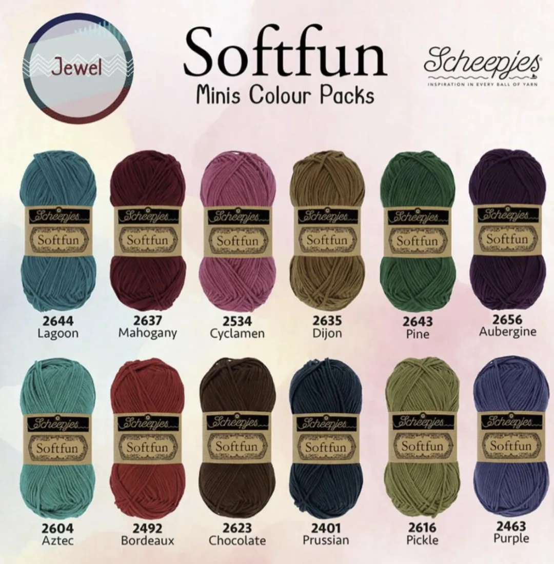 Scheepjes Softfun Colour Pack 12x20g - Multikleur