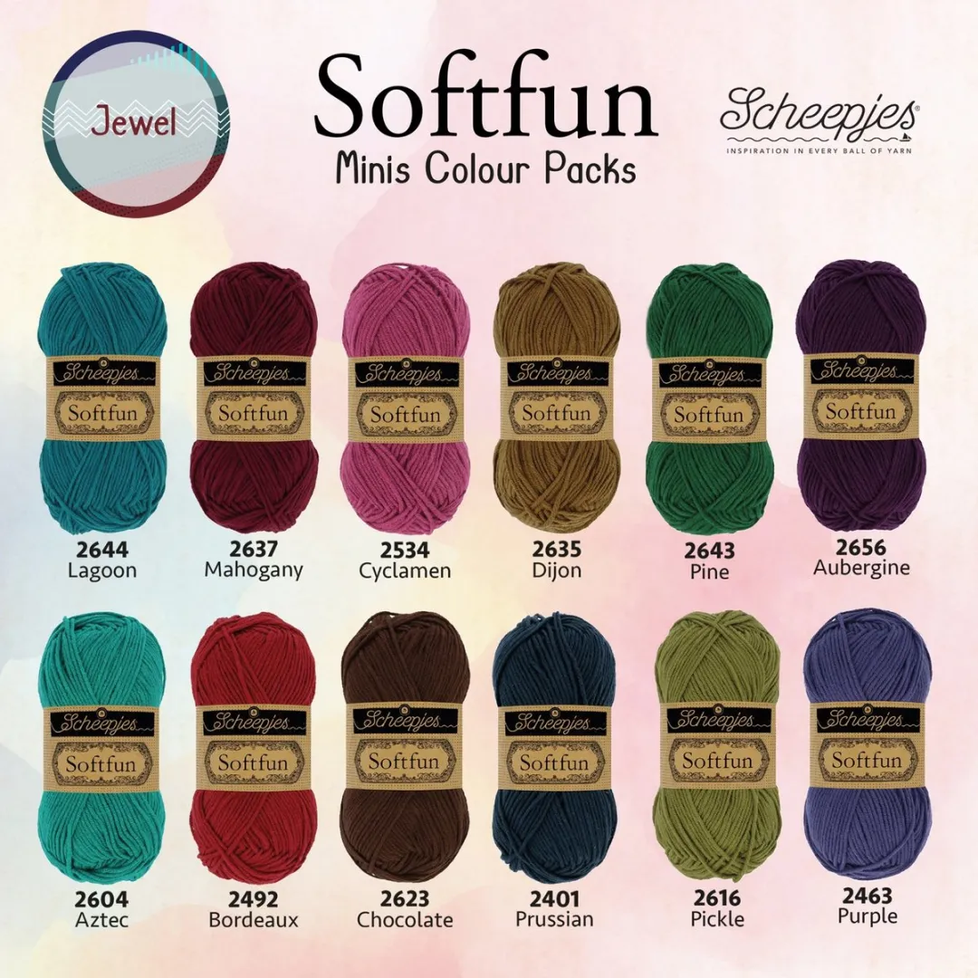Scheepjes Softfun Colour Pack 12x20g - Multikleur