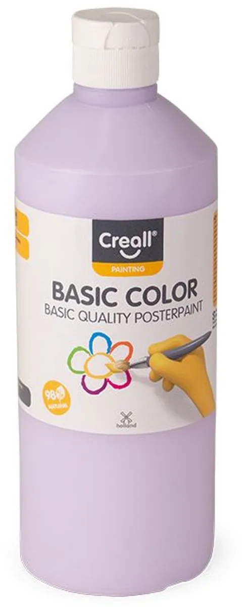 Creall Plakkaatverf Pastelviolet 500ml - afbeelding 3 van 5