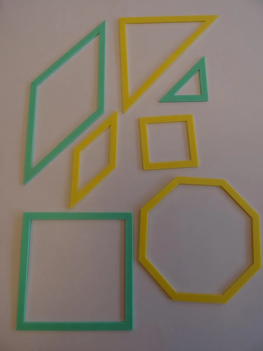 Clover Patchwork Templates - 7 Stuks Groen/Geel