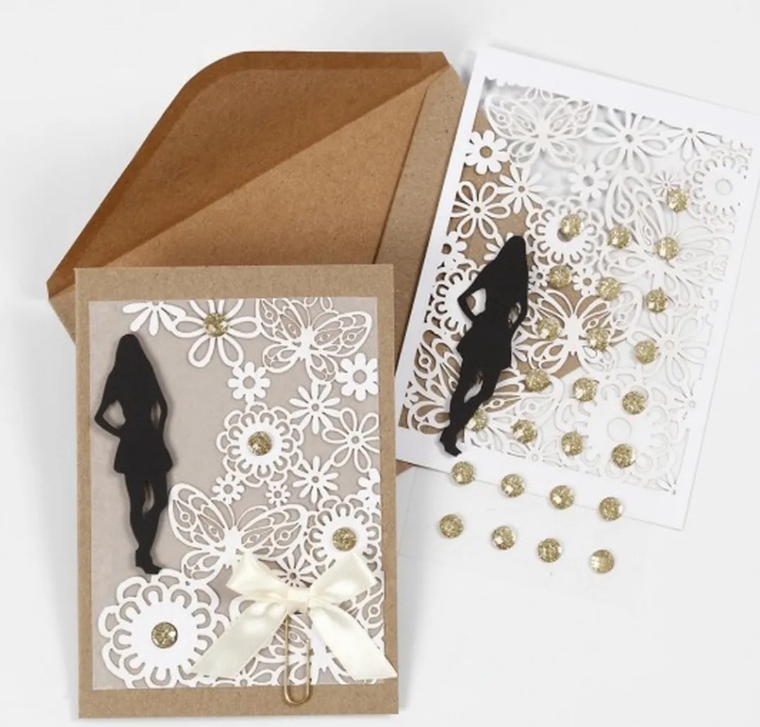 Creativ Company Wenskaart Rose - 10 Stuks
