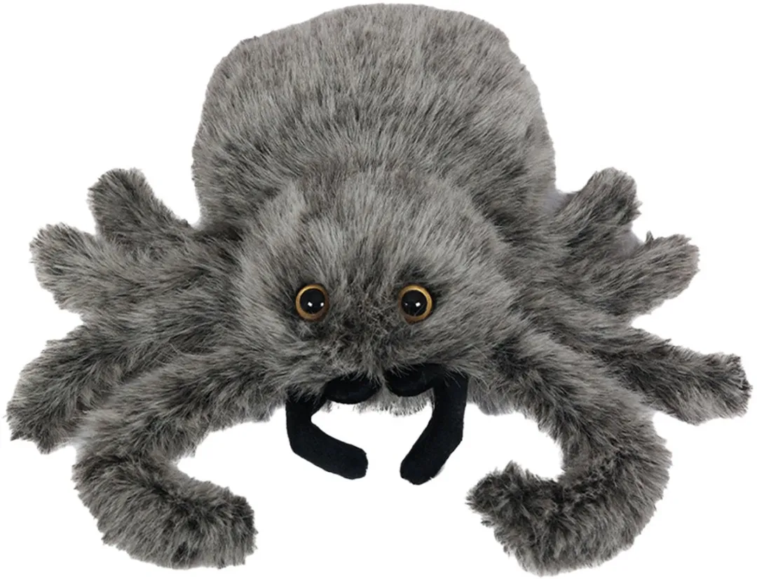 PIA Pluche Spin - Zwart 24cm