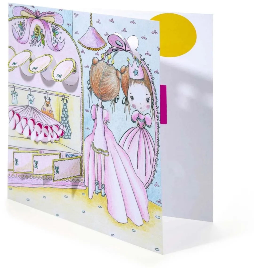 Djeco Les Petites Portes de Pupi - 8 Kleurplaten Multicolor - afbeelding 3 van 6