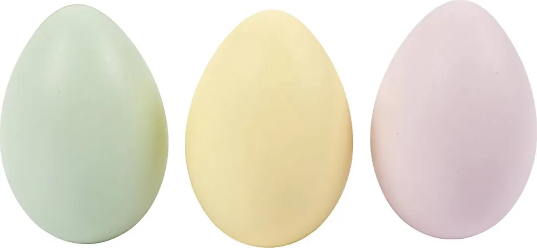 Creativ Company Plastic Eieren 8cm - Multicolor - 12 Stuks
