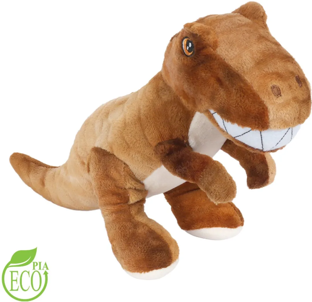PIA Soft Toys Eco Knuffel T-Rex Bruin 20cm
