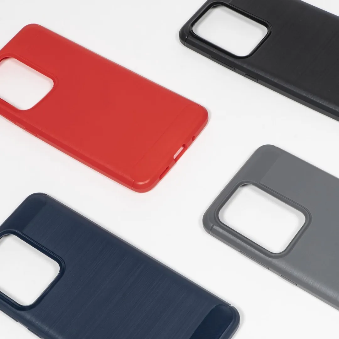 BMAX Carbon Hoesje Samsung Galaxy S20 Ultra - Grijs