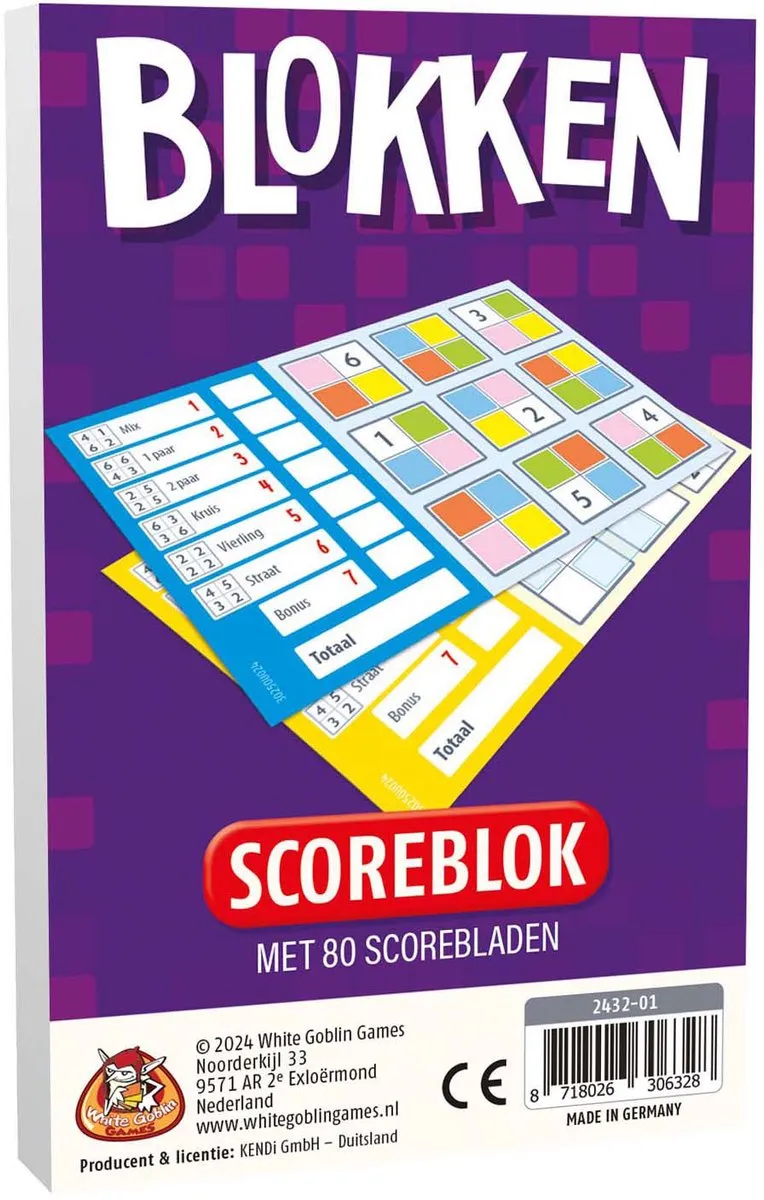 White Goblin Games Blokken Bloks Dobbelspel WGG2432
