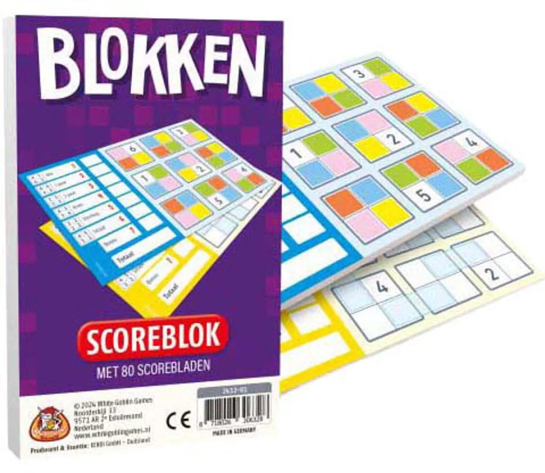 White Goblin Games Blokken Bloks Dobbelspel WGG2432 - 1-15 Spelers - Meerdere Kleuren