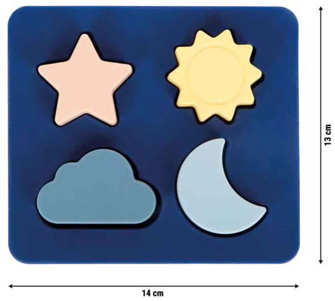Small Foot Siliconen Puzzel - Multi kleuren